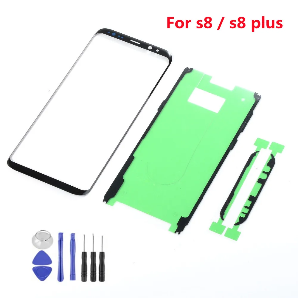 Per Samsung Galaxy S8 S8 + S8 Plus Telefono Lcd Touch Screen Pannello Esterno In Vetro Touch Screen S8Plus Strumenti Di Sostituzione Adesivi