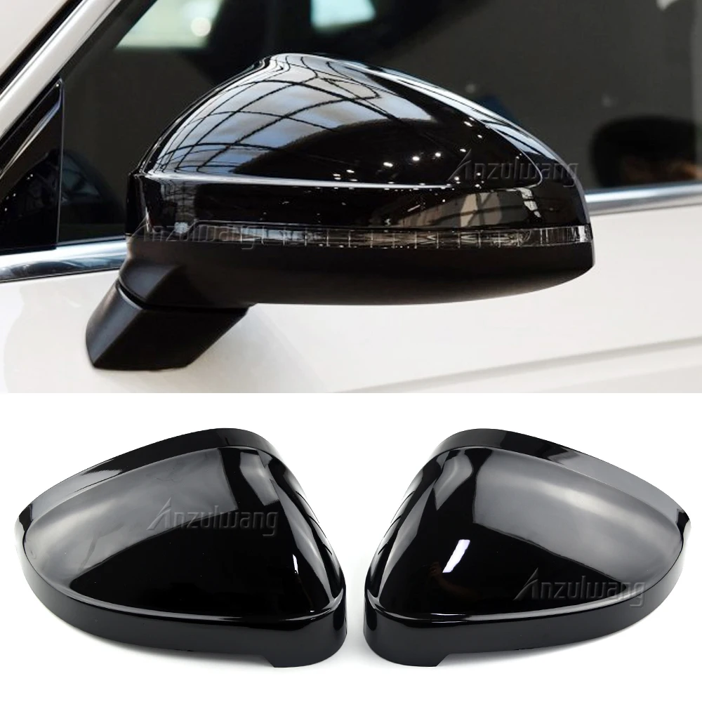 Guscio Specchietto Retrovisore Nero E Nero Brillante Per Audi A4 B9 2017 Up A5/S5/Rs5 2016 Up One Pair