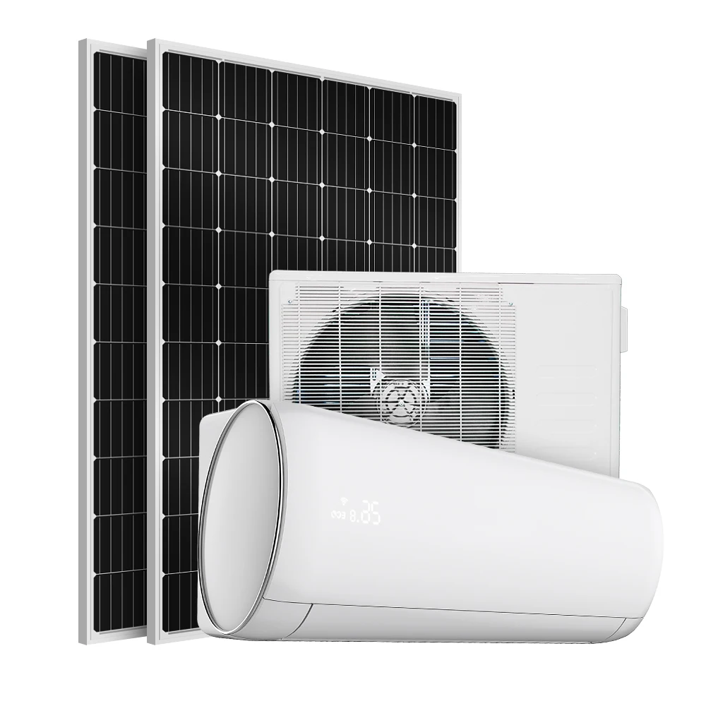 100% Condizionatore D'Aria Solare Split System 48V Dc Inverter/24 Ore 18000 Btu Condizionatore D'Aria Solare