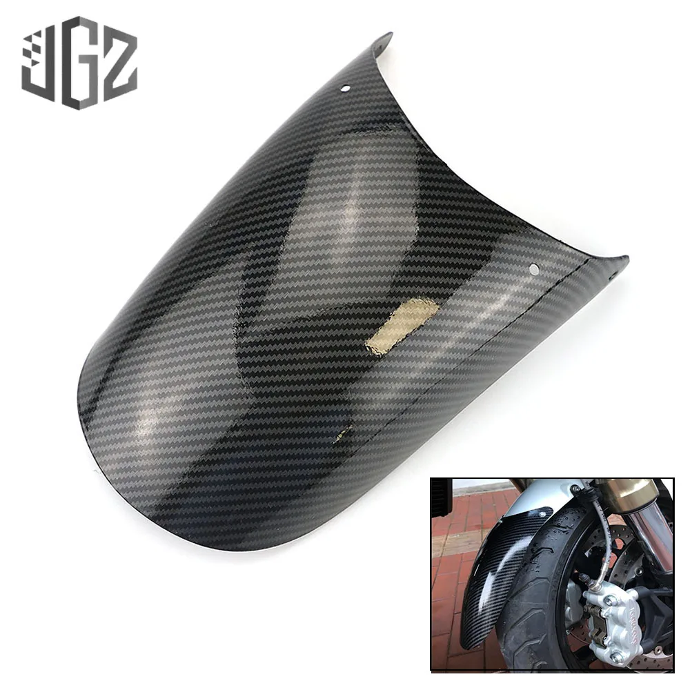 Moto Carbon Anteriore Posteriore Parafango Ruota Parafango Splash Extension Pad Universale Per Chopper Scooter Dirt Bikes Suzuki Yamaha