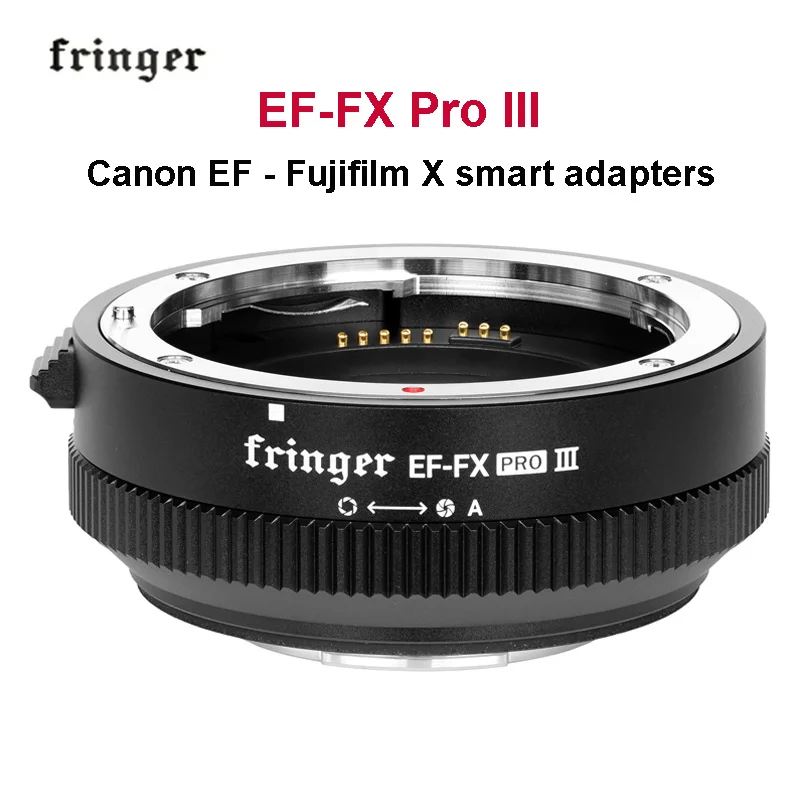 Fringer Ef-Fx Pro Iii Anello Adattatore Messa A Fuoco Automatica Per Obiettivo Canon Ef Ef-S Per Fotocamere Fujifilm X X-T5 X-T4 X-S20 X-T30 Ii X-H2S 
