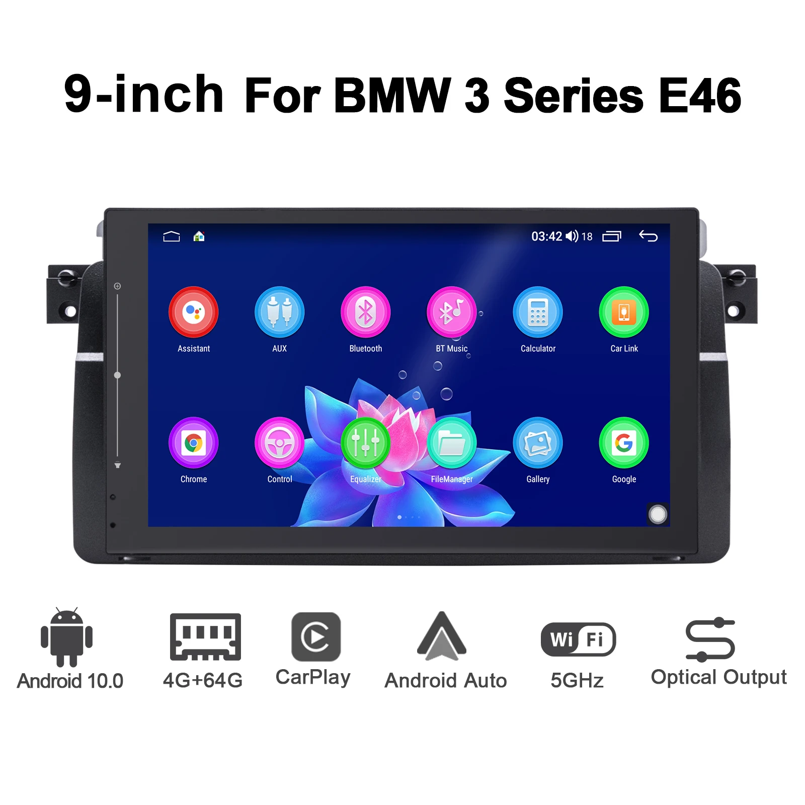 Joying 2 Din Auto Radio Gps Unità Di Testa Di Navigazione Stereo Nastro Recoder Senza Slot Per Lettore Dvd Per Bmw Serie 3 E46