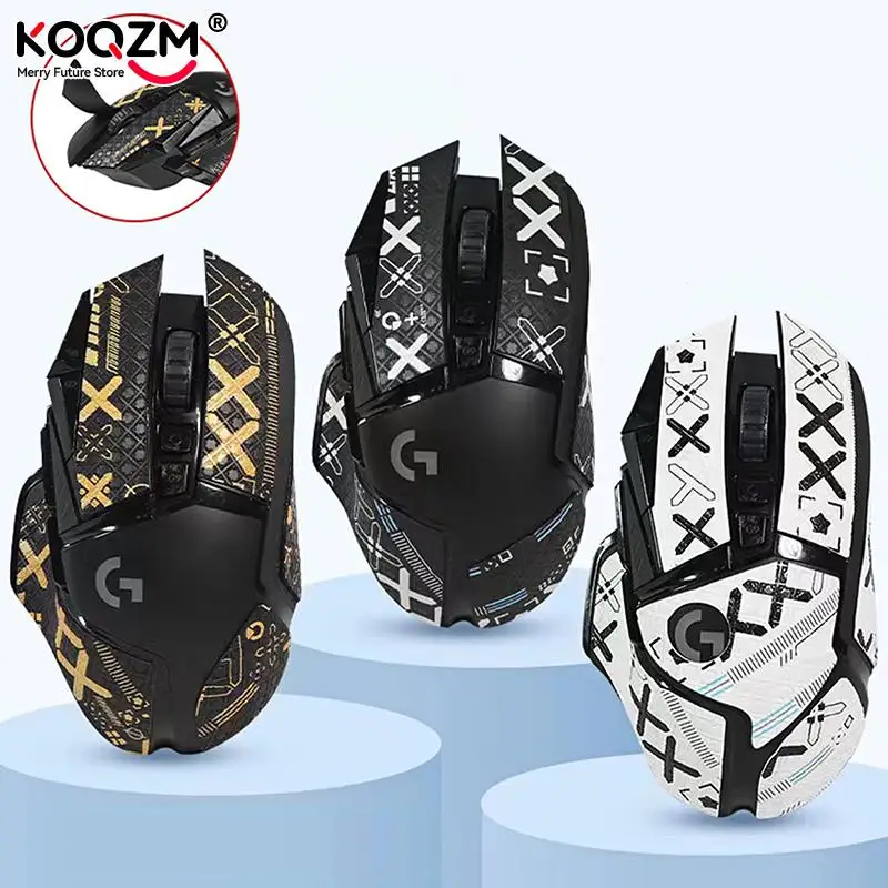 Mouse Grip Tape Skate Sticker Antiscivolo Lizard Skin Suck Sweat Forlogitech G502 Hero Mouse Decoration Sticker Decalcomania Autoadesiva