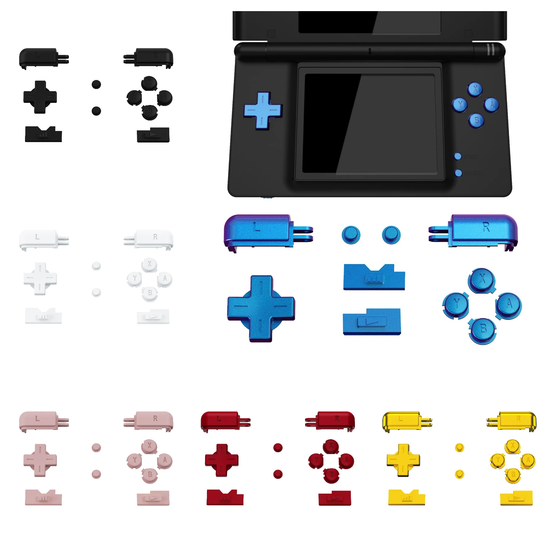 Extremerate Set Completo Di Ricambio Personalizzato Per Nintendo Ds Lite Ndsl, Per Nintendo Ds Lite Handlen Per Nintendo Ds Lite Ndsl