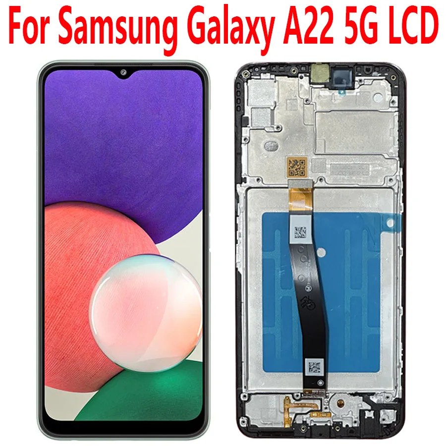 Schermo Per Samsung Galaxy A22 5G Display Lcd Digitziter Assembly Per Samsung Galaxy A22 5G A226 A226B A226L Sostituzione Tscreen