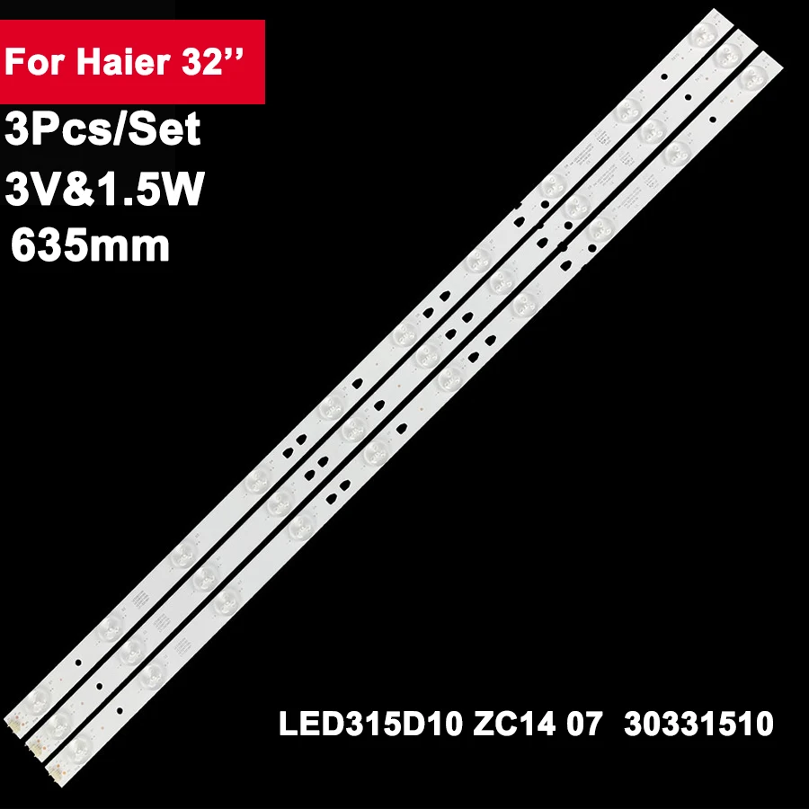 Striscia Di Retroilluminazione Tv 3Pcs 10Led Per Haier 32 Pollici Led315D10 Zc14 Muslimymuslima32D8810 Le32B310N Telefunken Led32S39T2S