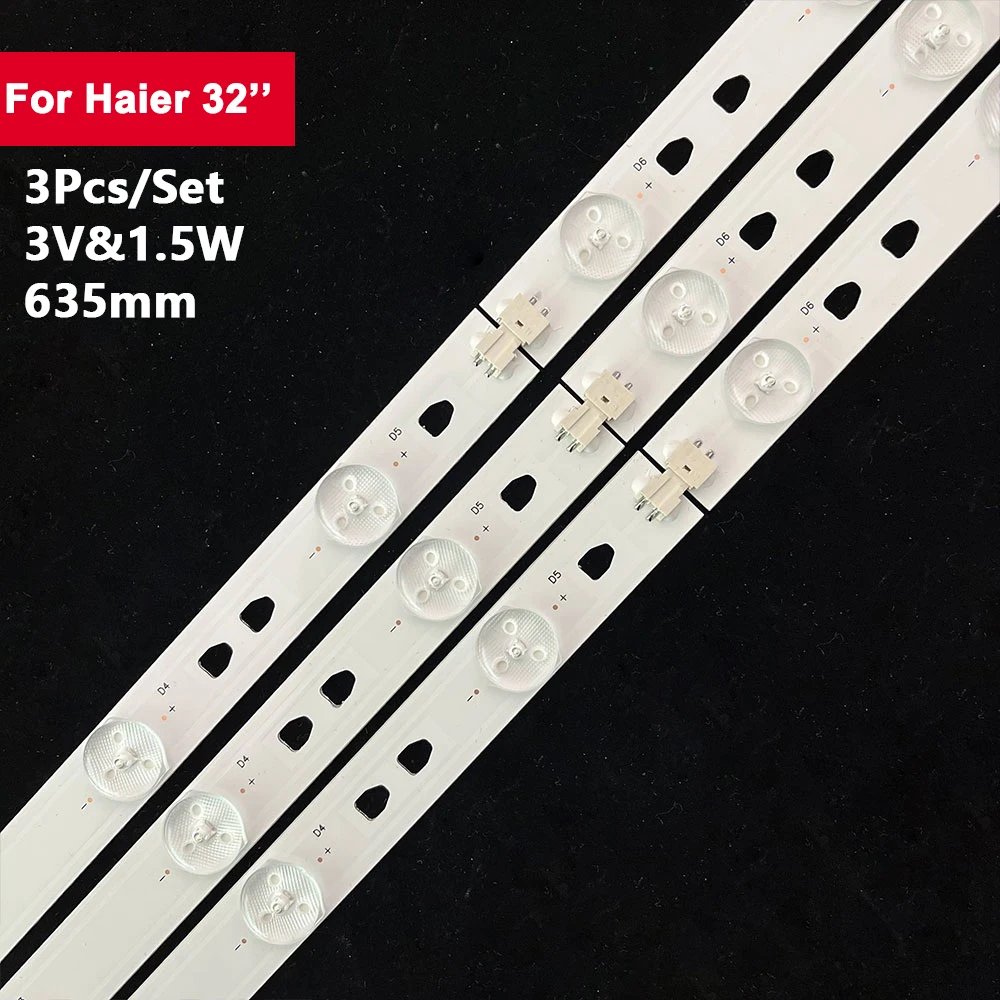 Striscia Di Retroilluminazione Tv 3Pcs 10Led Per Haier 32 Pollici Led315D10 Zc14 Muslimymuslima32D8810 Le32B310N Telefunken Led32S39T2S