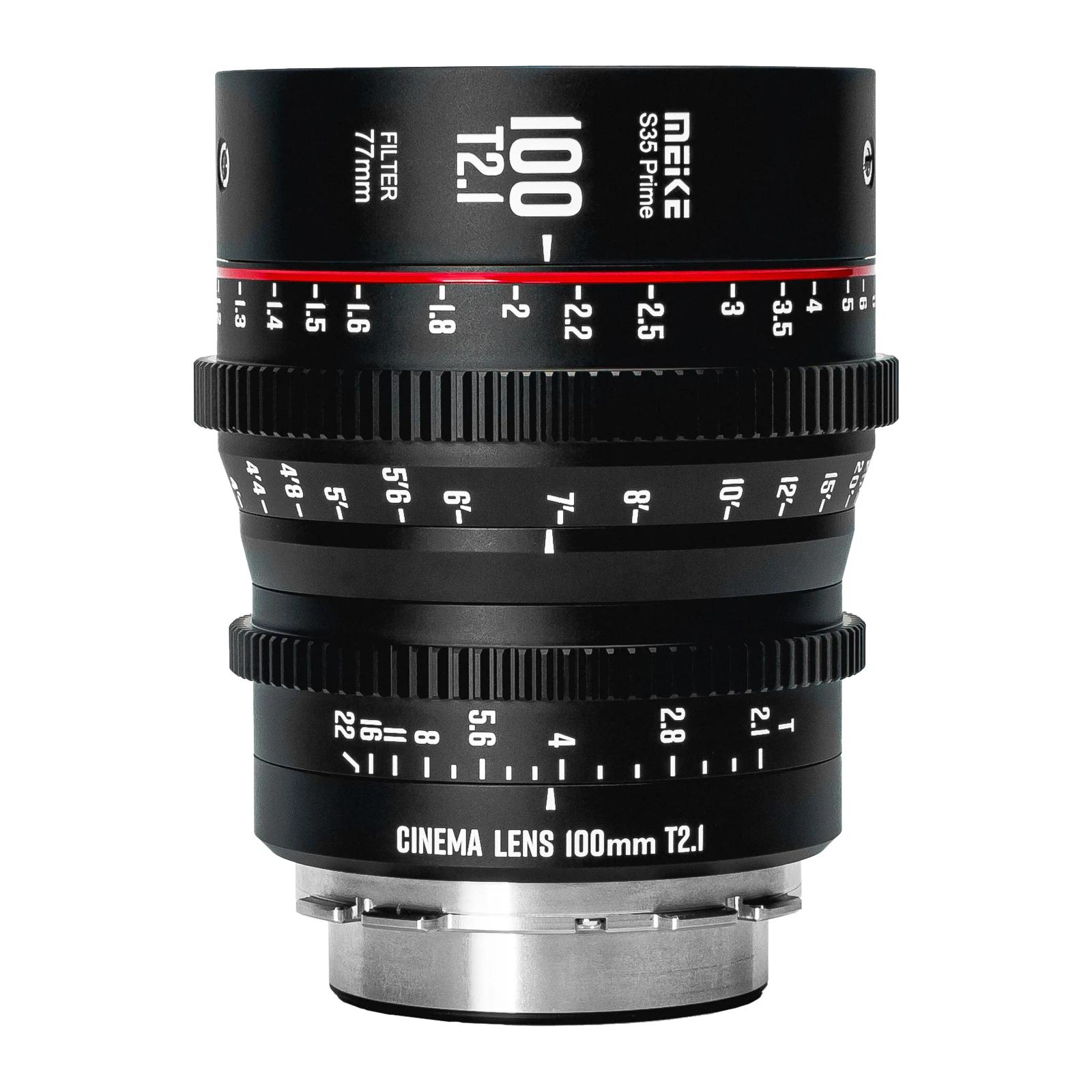 Meike Prime 100Mm T2.1 Cine Lens Per Super 35 Frame Cinema Camera System, Come Red Komodo, Bmpcc 6K, Bmpcc 6K Pro,Z Cam S6