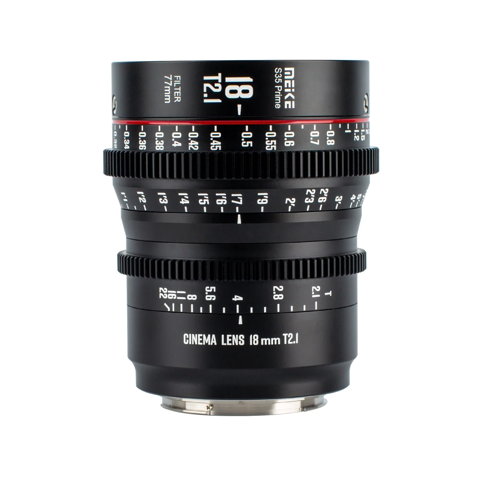 Meike Prime 18Mm T2.1 Cine Lens Per Super 35 Frame Cinema Camera System, Come Red Komodo, Bmpcc 6K, Bmpcc 6K Pro,Z Cam S6
