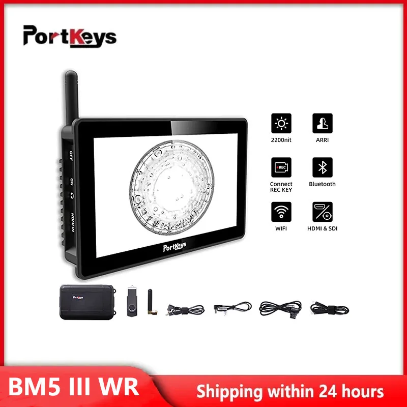 Portkeys Bm5 Iii Wr Monitor Portatile Da 5.5 Pollici Dslr Wifi Telecamera Di Controllo Bluetooth Rosso Komodo Raptor 8K Bmpc4K/6K/6K Pro Sony