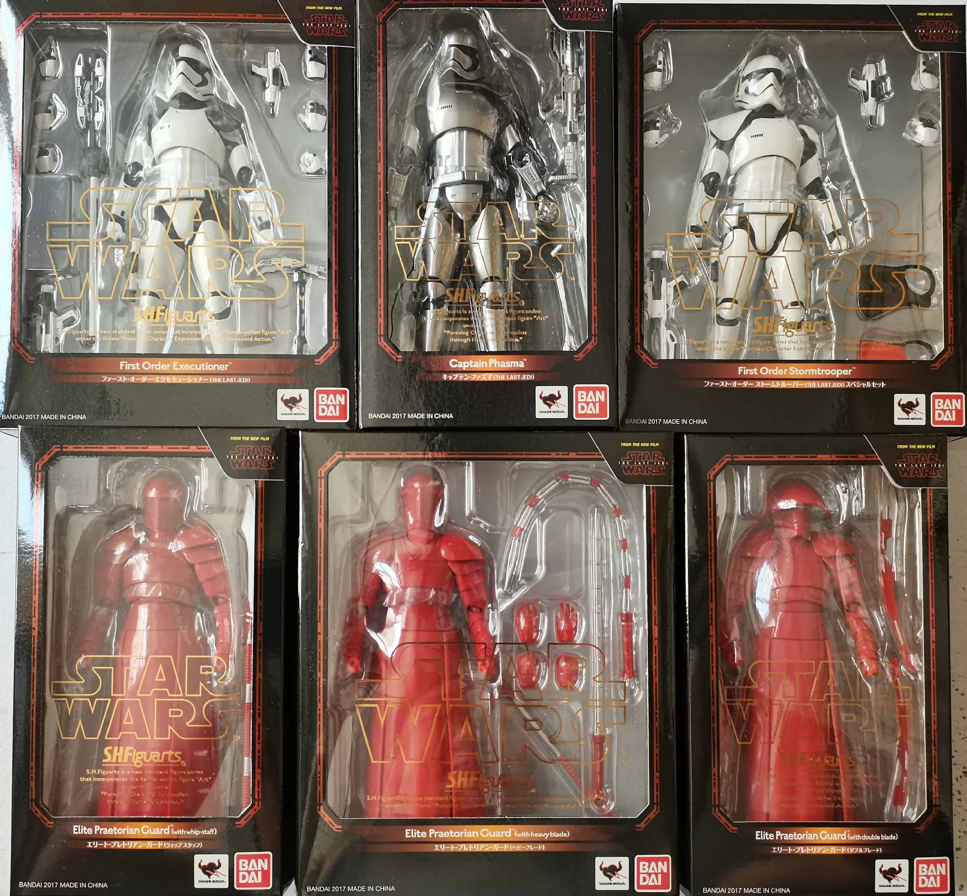 Bandai Shf Star Wars Jedi Knight Imperial Stormtrooper Phasma Action Figures Anime Figure Model Collect Boy Toys Figure 1/144