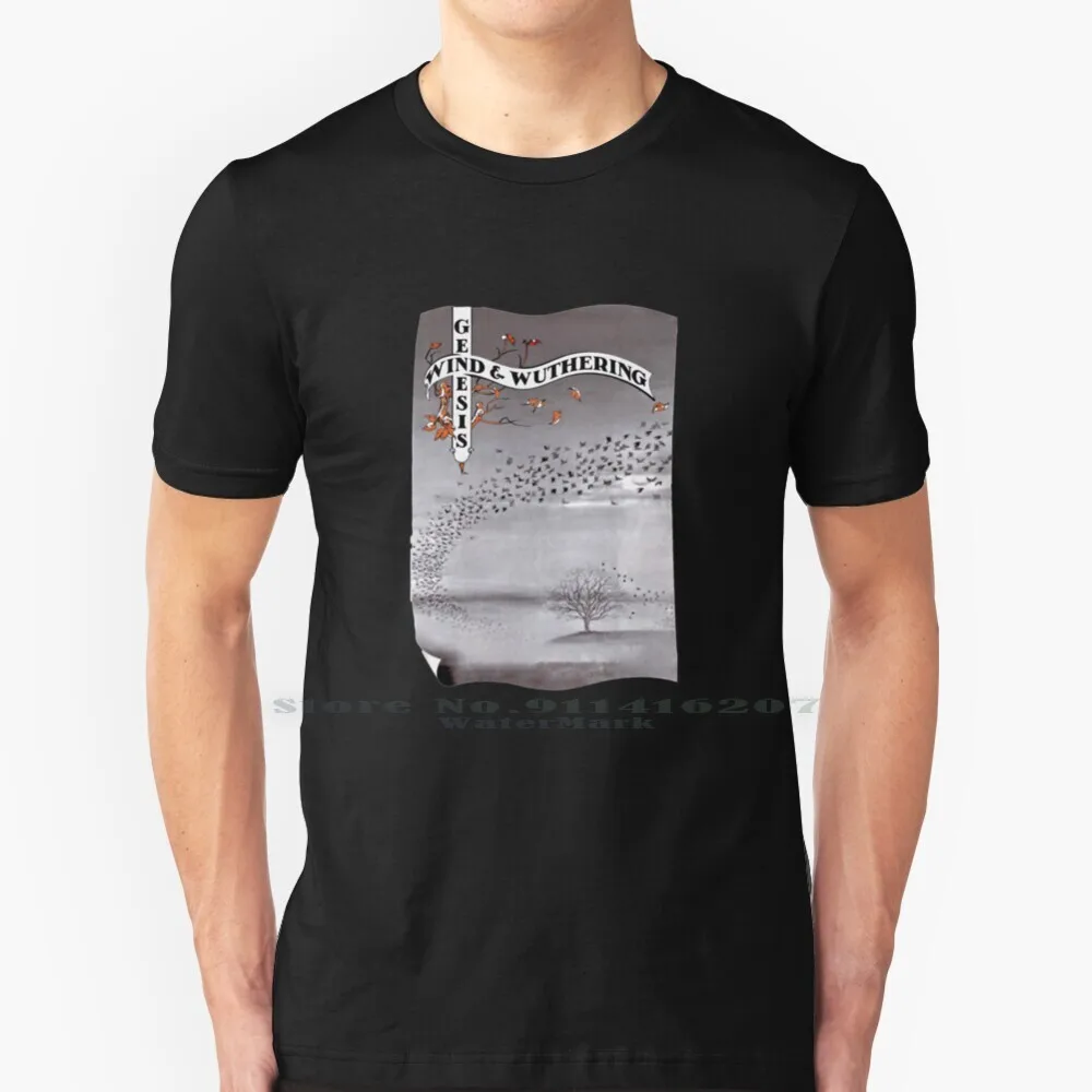 Genesis-Wind And Wuthering T Shirt Cotton 6Xl Wind And Wuthering Progressive Band Vintage Peter Gabriel Costume Stile Vintage