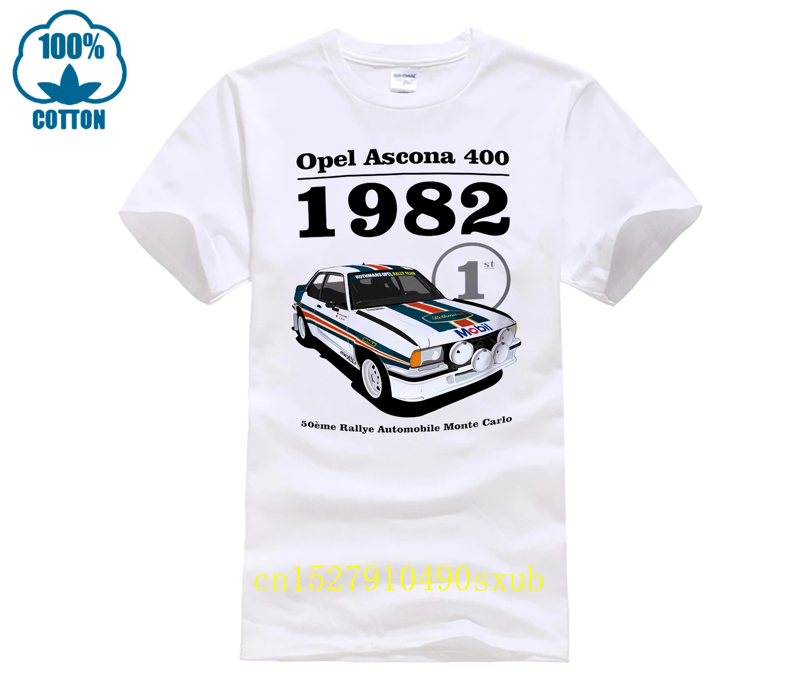 Opel Ascona 1982 T Shirt Classic Car Rally Track Regalo Di Compleanno Regalo 1980'S