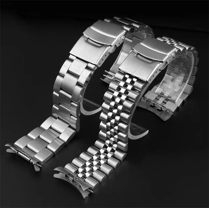Adatto Per Cinturino In Acciaio Per Orologio Seiko Skx-007 009 Cinturino In Acciaio Inossidabile Solido Catena Per Orologio Subacqueo A Cinque Sfere 2