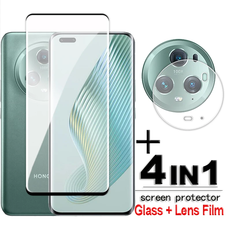 Per Honor Magic5 Pro Glass 3D Full Cover Proteggi Schermo Curvo Honor Magic5 Pro Vetro Temperato Magic5 Pro Lens Film 6.81 Pollici