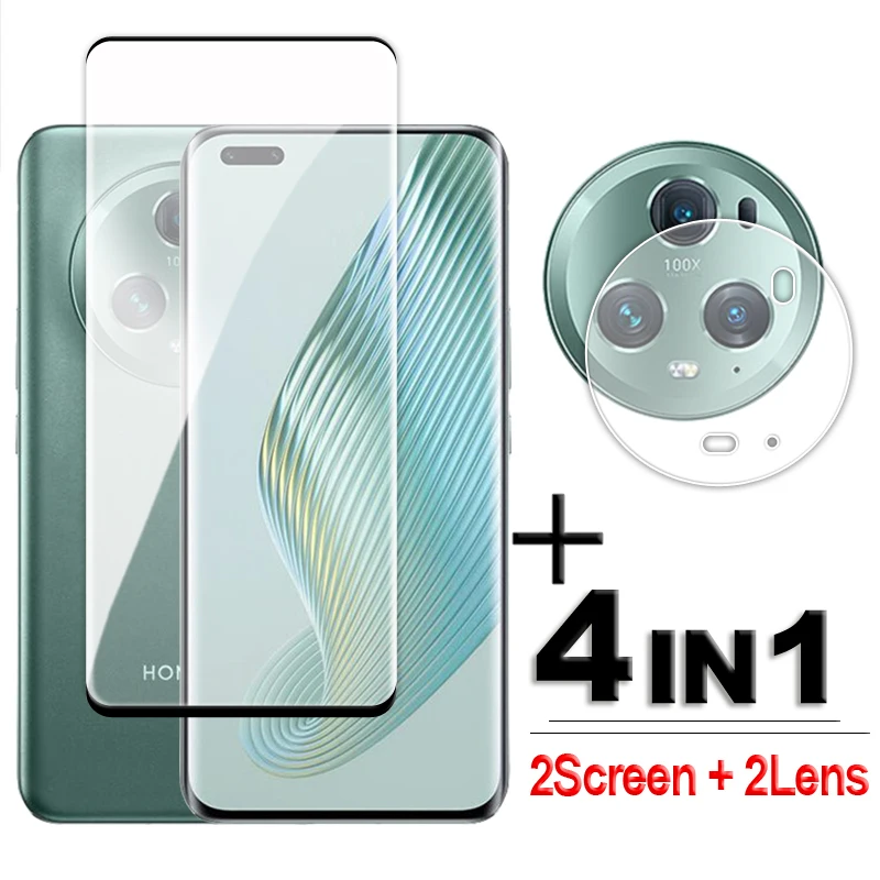 Per Honor Magic5 Pro Glass 3D Full Cover Proteggi Schermo Curvo Honor Magic5 Pro Vetro Temperato Magic5 Pro Lens Film 6.81 Pollici