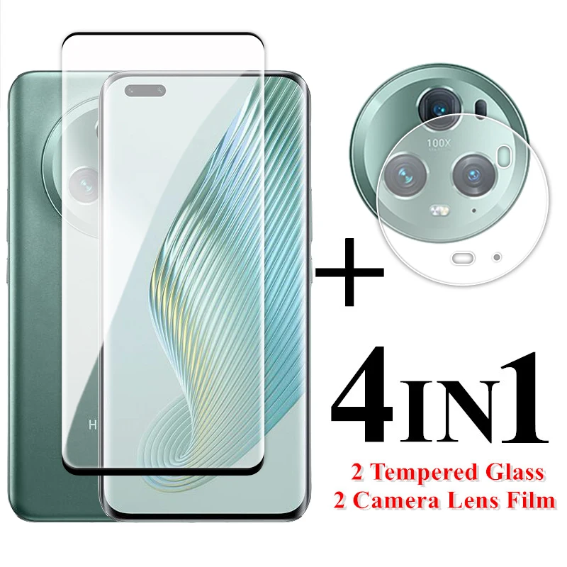 Per Honor Magic5 Pro Glass 3D Full Cover Proteggi Schermo Curvo Honor Magic5 Pro Vetro Temperato Magic5 Pro Lens Film 6.81 Pollici