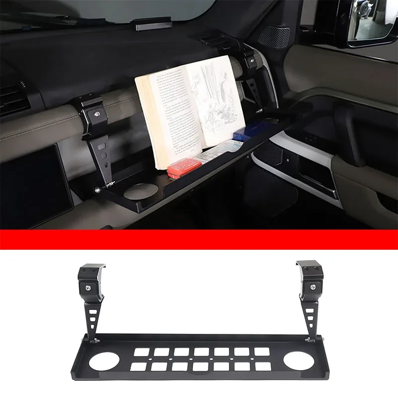 Per Land Rover Defender 90 110 130 2020-2024 Car Co-Pilot Multifunzionale Pieghevole Rack Di Stoccaggio Accessori Per La Modifica Dell'Auto