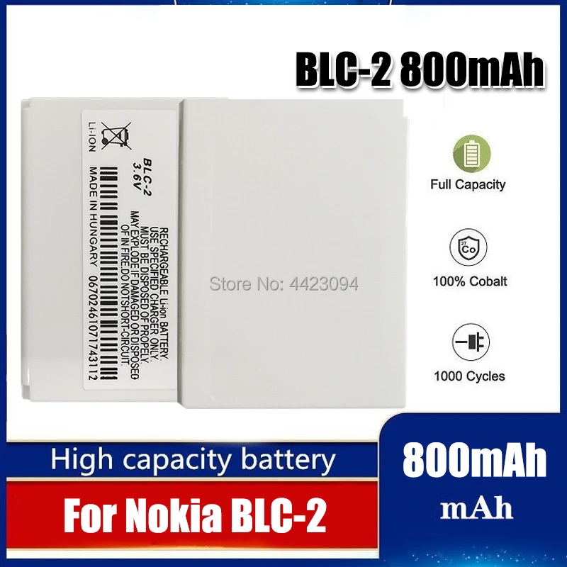 3.6V Di Ricambio Blc-2 Blc 2 Batteria Per Nokia 3310 3330 3410 3510 5510 3530 3335 3686 3685 3589 3315 3350