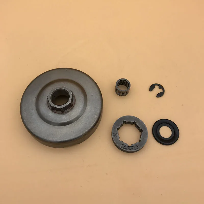 Hundure 3/8 "7 T Tamburo Della Frizione Pignone Rondella Cuscinetto Clip Kit Per Husqvarna 365 362 371 372 Xp 372Xp Motosega Parti