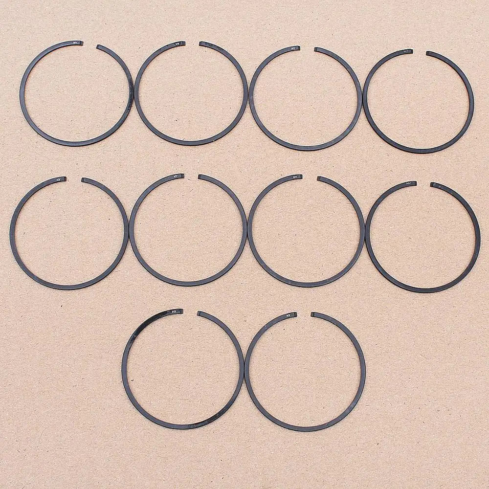 Kit Anello Pistone Motosega 10 Pezzi 50Mm X 1.2Mm Per Husqvarna 365 365Xp 371 372 372Xp 362 Sostituzione Motosega 11280343000