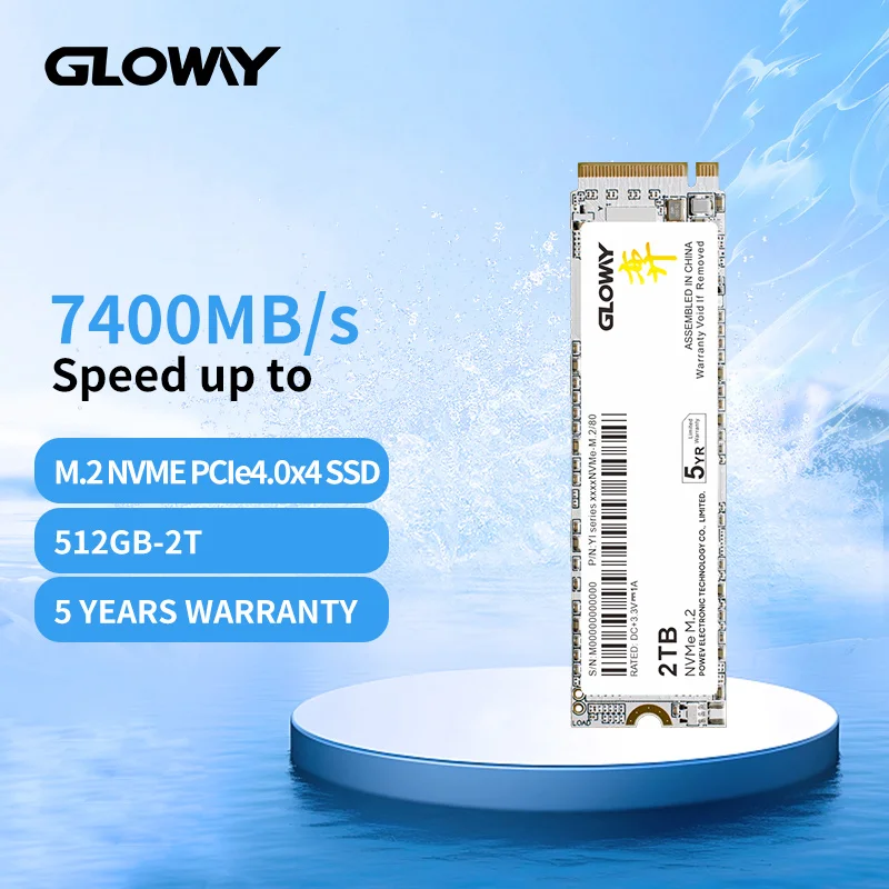 Gloway Ssd Nvme M2 Ssd 1Tb 2Tb Pcie 4.0X4 Disco Rigido Interno Ssd Nvme M2 Ssd Per Desktop E Laptop