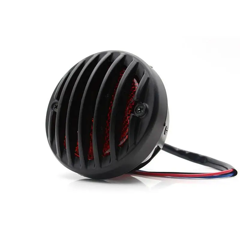 Nuovo Retro Rotondo Led Moto Freno Stop Light Scooter Indicatori Lampada Per Harley Bobber Chopper Scooter Moto Accessorie