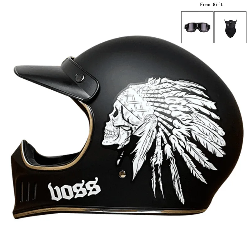 Casco Moto Casco Integrale Casco Moto Casco Vintage Chopper Casco Retrò Capacete De Moto Cicleta