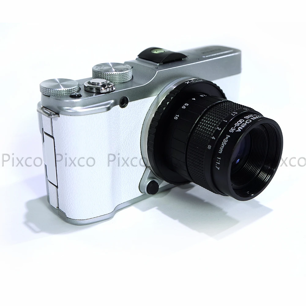 35 Millimetri F1.7 1/2 'Televisione Tv Lente Lenti Vestito Per C Mount Macchina Fotografica Di 35Mm Di Lunghezza Focale F1.7 In Nero H0178 Per Olympus