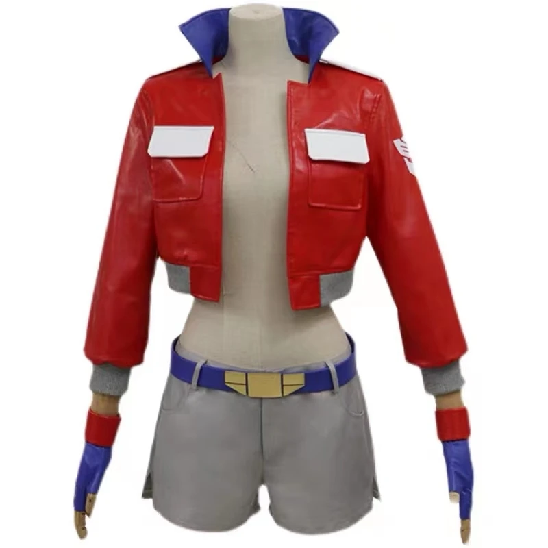 Trasformatori Personalizzati Optimus Prime Shouwu Beauty Girl Cosplay Leather Short Jacket Set Halloween Carnival Clothing Customizat
