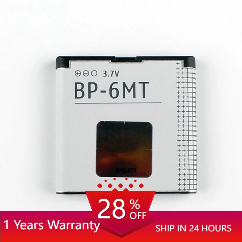 Originale Bp-6Mt Batteria Del Telefono Per Nokia N81 N82 6720 E51 E51I Bp6Mt 1050Mah