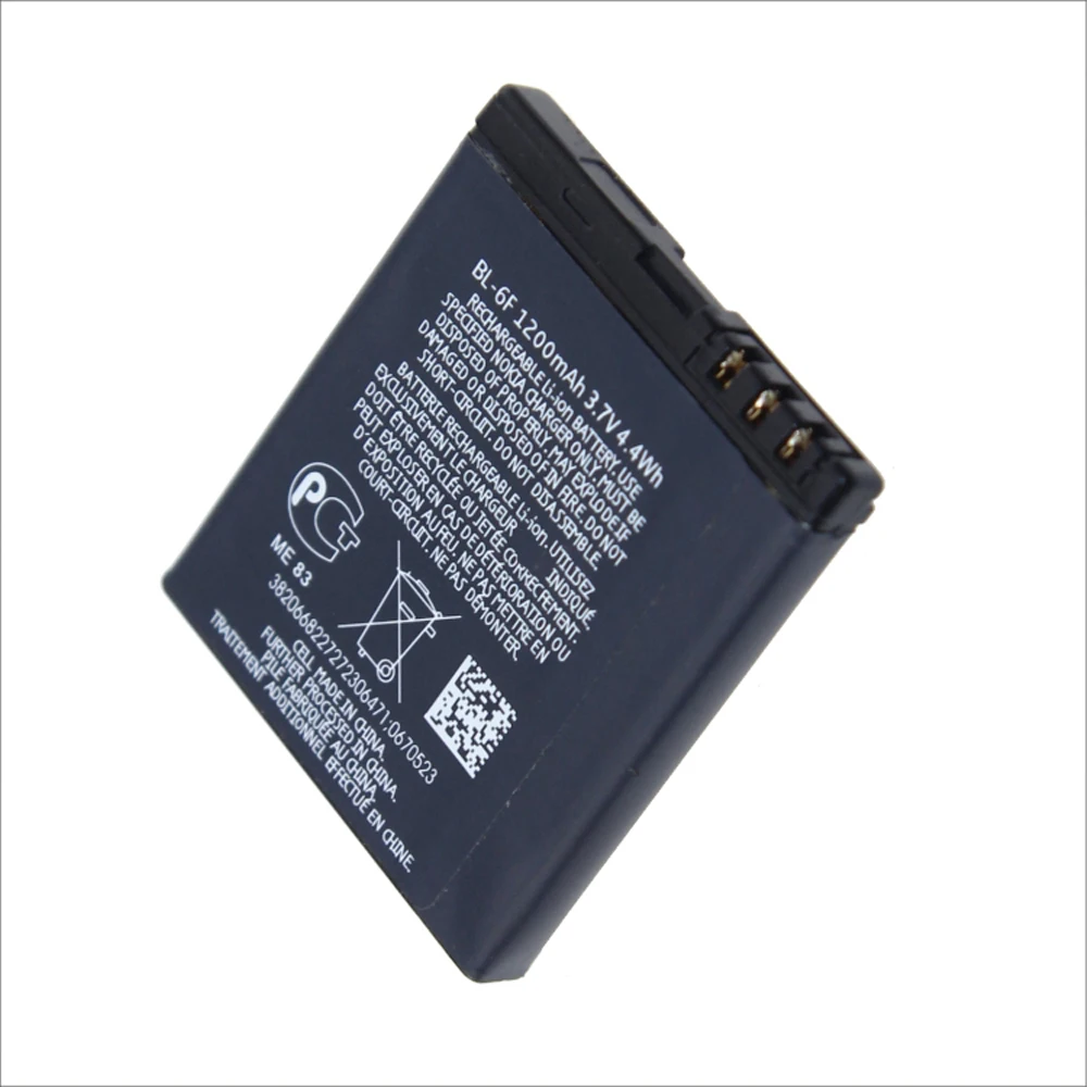 10 Pz/Lotto Batteria Per Nokia Bl-6F Batteria 1200 Mah Batteria Del Telefono Mobile Per Nokia E51I N82 N81 E51 6720C
