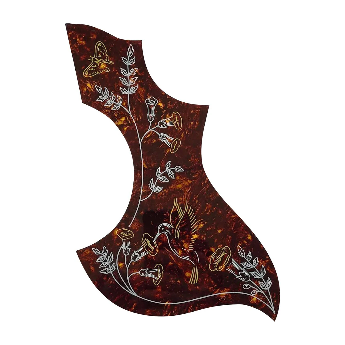 Pickguard Colibrì Compatibile Con Chitarra Acustica Gibson, Retro Adesivo, Accessori Per Chitarra Acustica Tartaruga