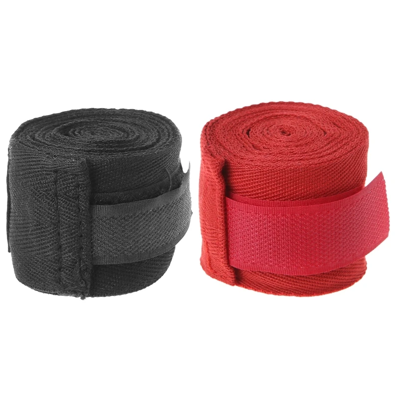 2 Rotoli Boxe Semi-Elastici Hand Wrap Professionali Per Mma Muay Thai Kickboxing F2Tc