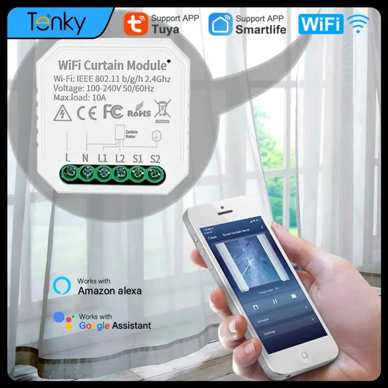 Tuya Wifi Smart Curtain Switch Per Tapparelle Avvolgibili Porte Avvolgibili Funzionano Con Amazon Alexa E Google Home
