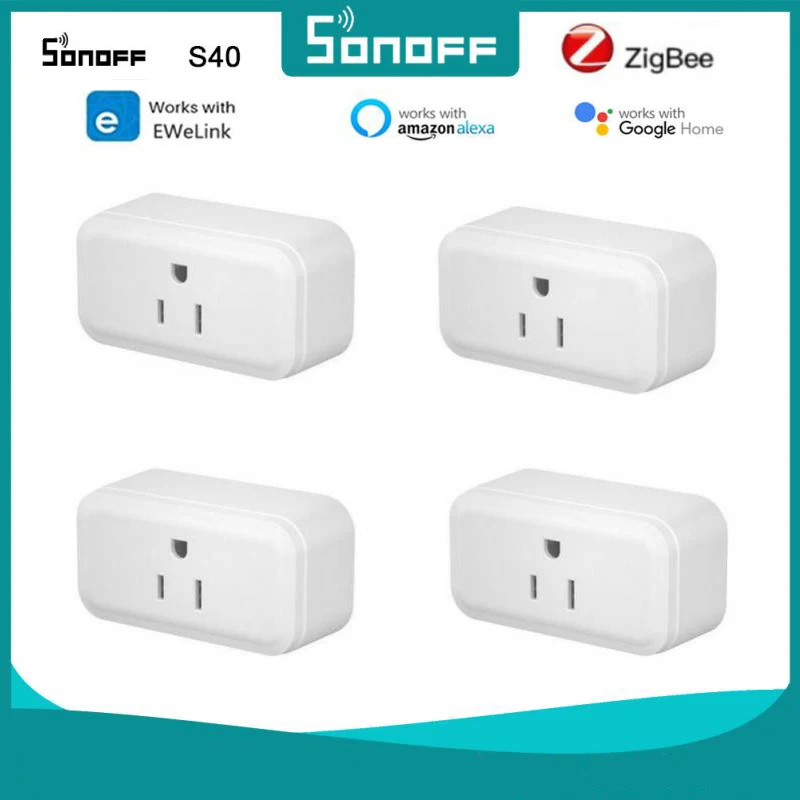 Sonoff S40 Lite Zigbee Smart Plug Prese Supporto Amazon Alexa E Google Home Sonoff Zigbee Bridge Wireless Smart Socket