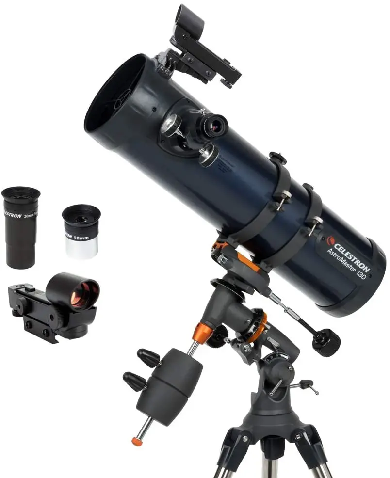 Celestron - Astromaster 130Eq Telescopio Newtonian-Telescopio Riflettore Per Principianti-Ottica In Vetro Completamente Rivestita