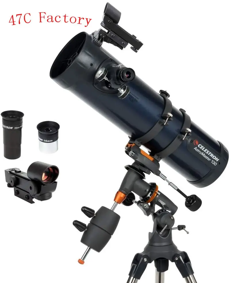 Celestron - Astromaster 130Eq Telescopio Newtonian-Telescopio Riflettore Per Principianti-Ottica In Vetro Completamente Rivestita