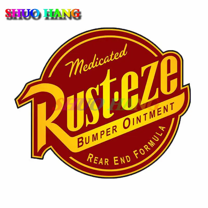 Rust-Eze Window Sticker Vinil Dispositivo Mobile Creativo A Parete Per Acqua Car Racing Vinile Moto Casco Boot Ski Board Decalcomanie