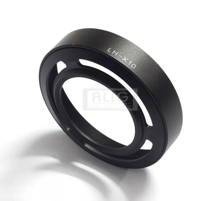 10 Pezzi Di Metallo Nero/Argento Camera Lens Hood Lh-X10 Adattatore Per Fujifilm Fuji Finepix X10 X20 X30 Accessori Della Fotocamera