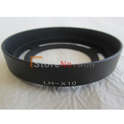 2 Pz In Metallo Anello Adattatore Filtro + Paraluce Per Fujifilm Fuji X10 X20 X30 Lh-X10 Sostituire Lh-X10 Nero