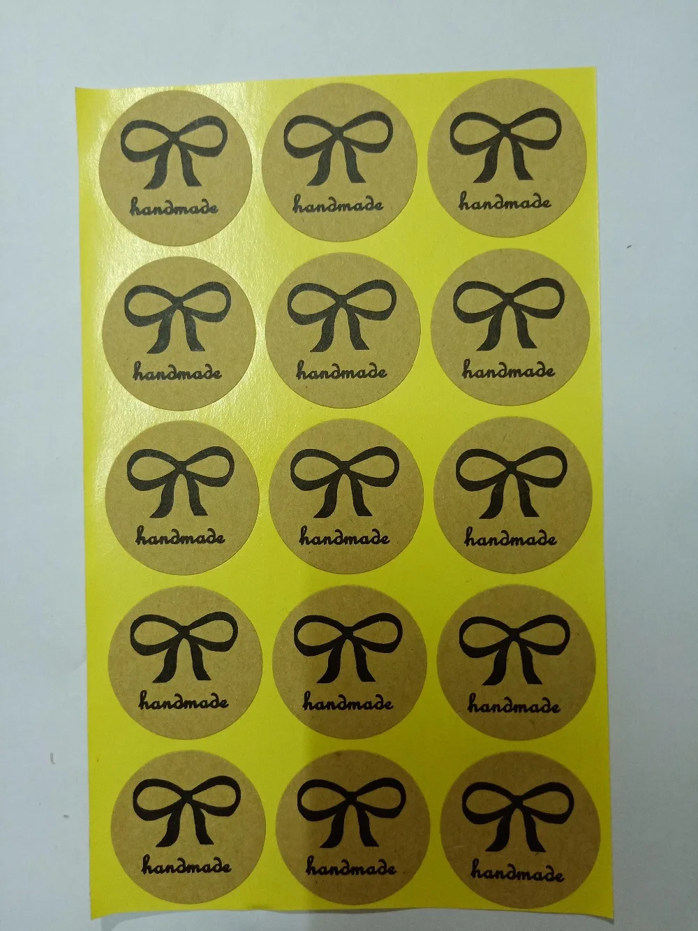 100 Unids Al Por Mayor Etiqueta De Papel En Blanco Etiqueta Forma Redonda Diy Kraft Etiqueta 3 Cm