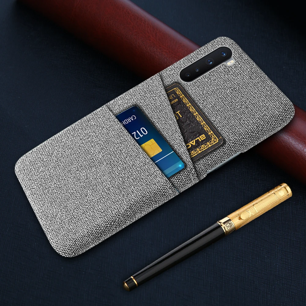 1 + Nord Per Oneplus Caso Nord Tessuto Di Lusso Copertina Doppia Carta Per Uno Più Nord Funda Oneplus Nord 1 + Nord Coque Ac2001 Ac2003 6.44"