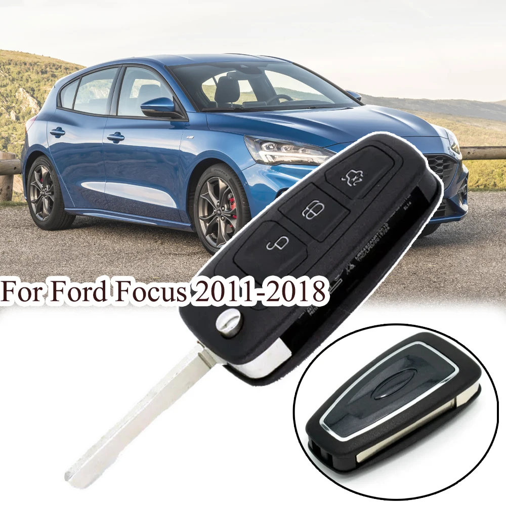 3 Pulsanti Flip Car Key Sostituzione Remote Fob Cover Case Shell Per Ford Focus Mondeo Grand Transit Connect Galaxy Auto Repair Kit
