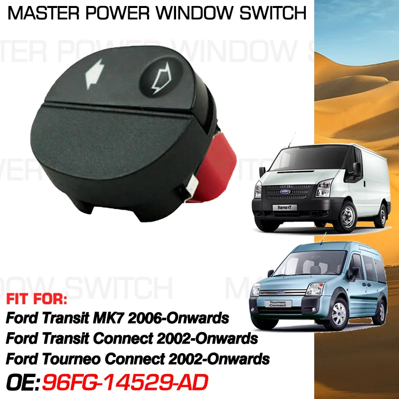 Muslimmaster Interruttore Di Controllo Alzacristalli Per Auto 7 Pin Per Ford Transit Mk7 Ford Transit Connect Ford Tourneo Connect