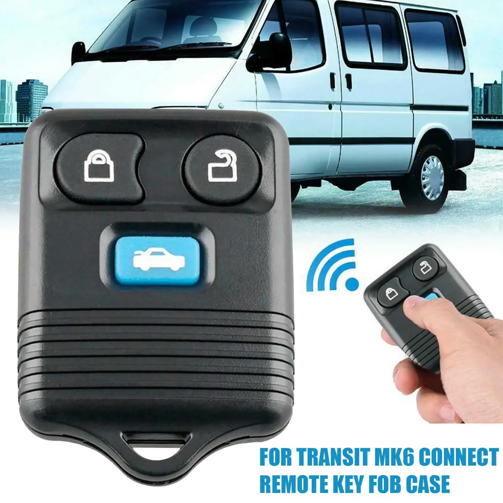 Per Ford Transit Mk6 Connect 2000-2006 Ford Full Drive Telecomando Per Auto A 3 Pulsanti