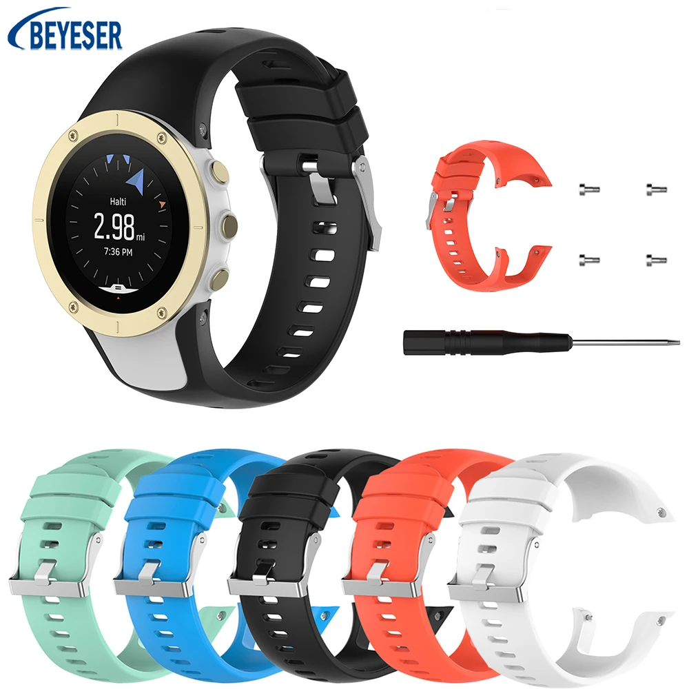 Per Suunto Spartan Trainer Polso Hr Cinturino Sportivo In Silicone Smart Watch Cinturino Di Ricambio Per Suunto Cool Running Series
