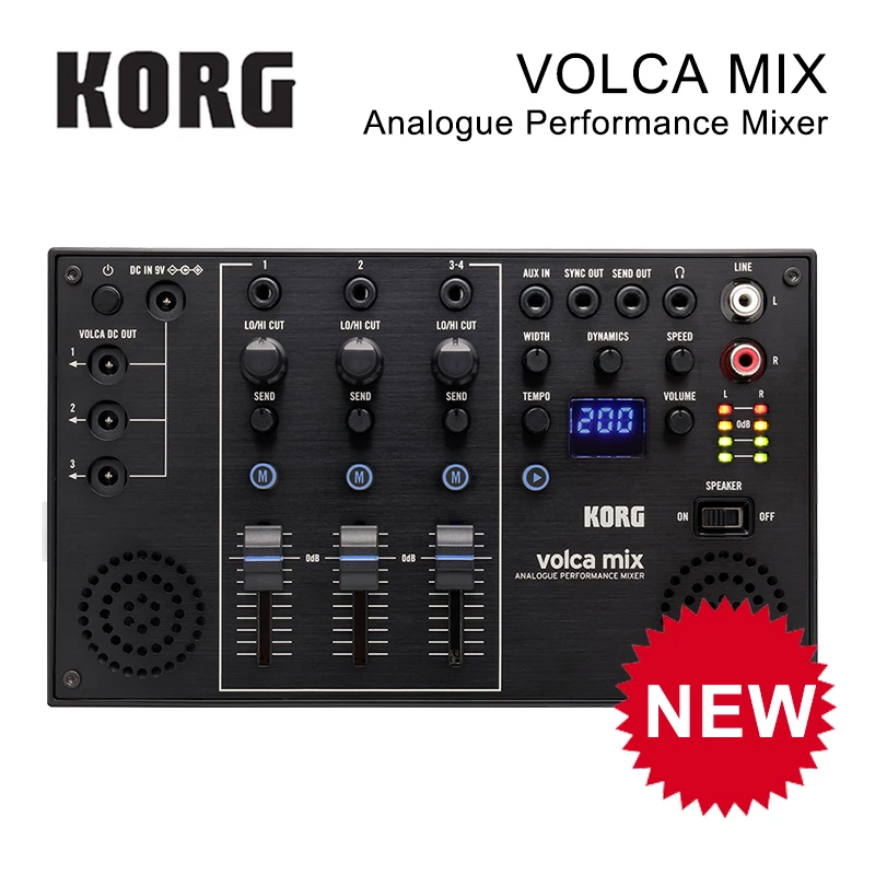 Korg Volca Mix Mixer Analogico Ad Alte Prestazioni Mixer Compatto Multifunzione A Quattro Canali