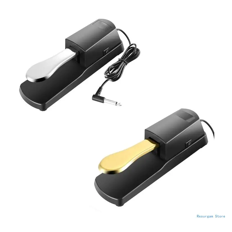Pedale Sustain Universale Per Tastiere Elettroniche Roland Korg Behringer Moog Piano Midi, Oro Argento Drop Shipping