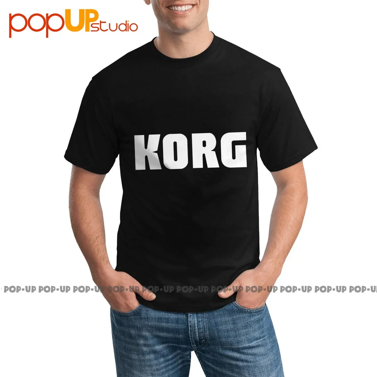 Rare Korg Tastiere Musica T-Shirt Cotone Naturale Vendita Calda Tee Shirt